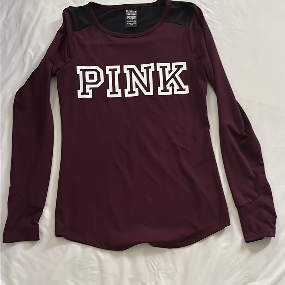 PINK Victoria's Secret Red Long Sleeve Hoodie